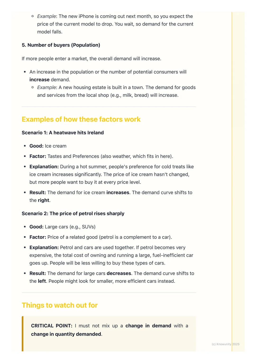 # Factors Affecting Demand
Introduction to factors affecting demand
Demand is not just about the price of a good. While the Law of Demand