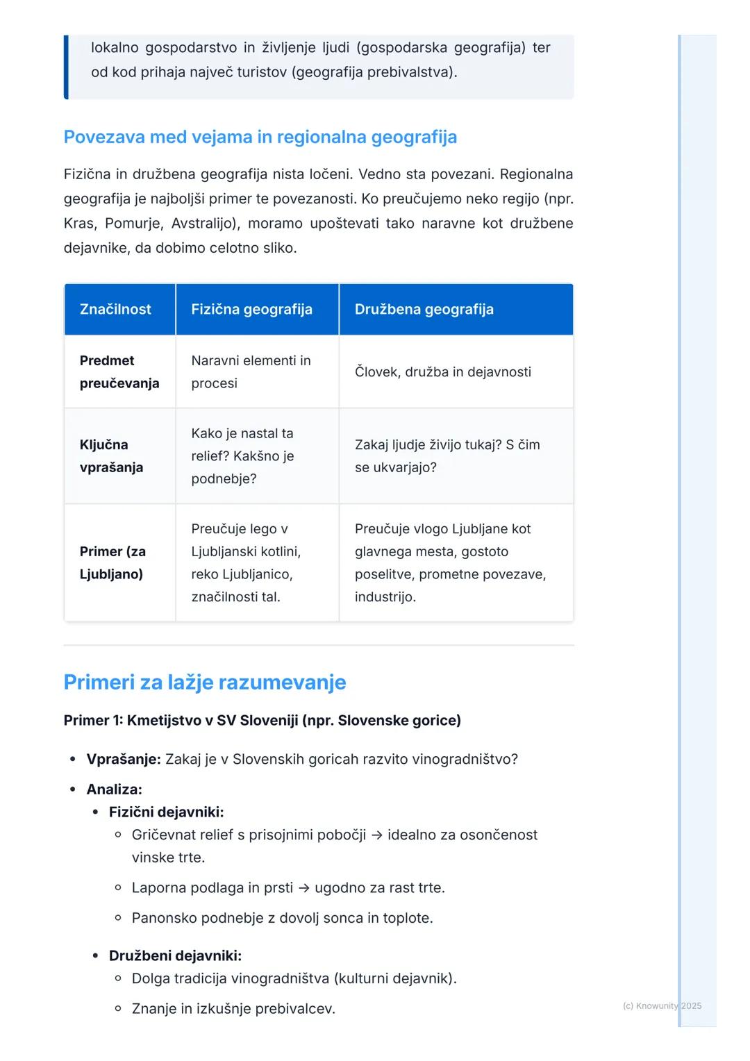 # Kaj je geografija?
Kaj je geografija?
Geografija je veda, ki preučuje Zemljino površje. Ampak to ni samo
opisovanje, kje so kakšne gore